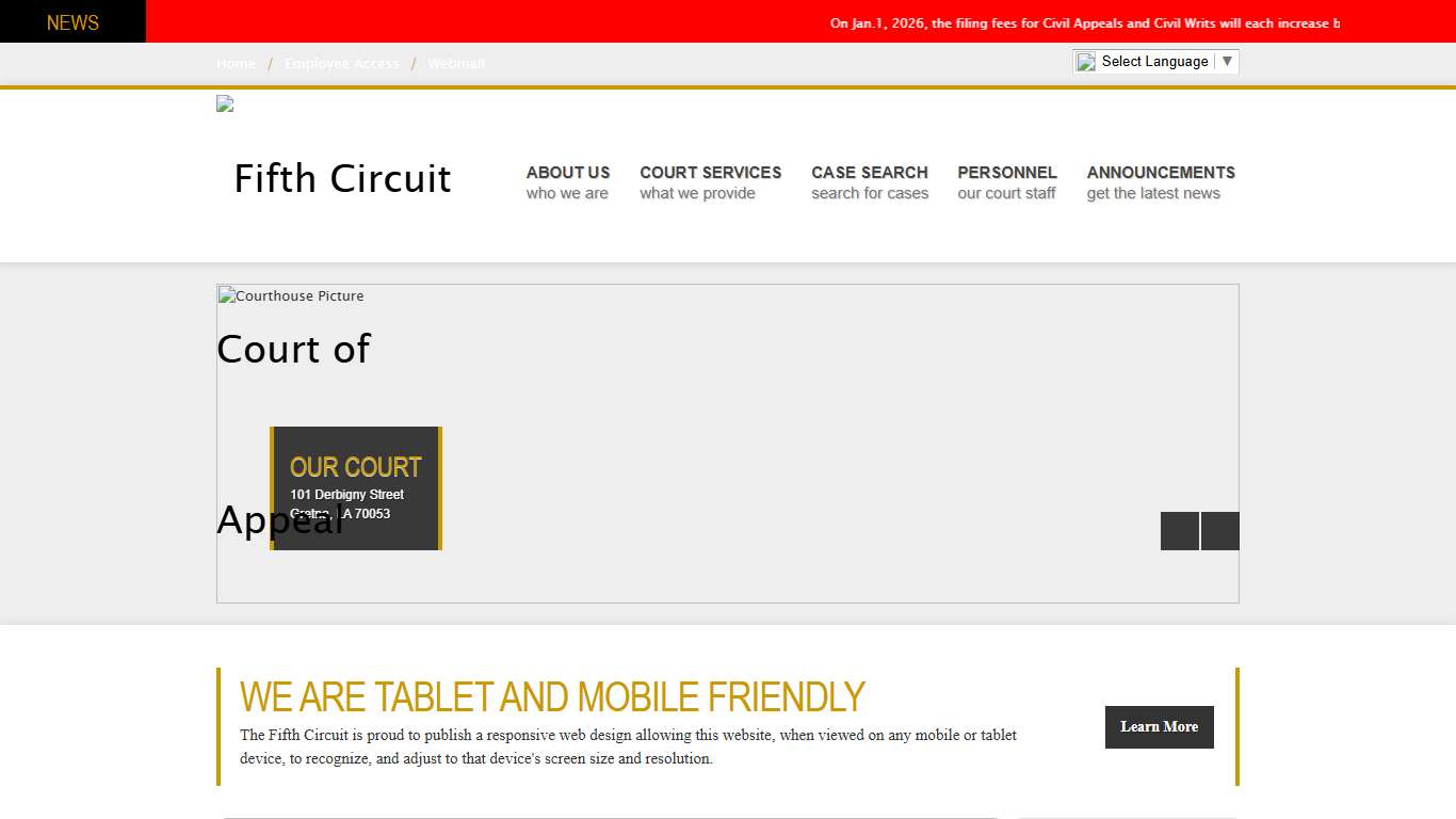 Fifth Circuit Court of Appeal - State of Louisiana